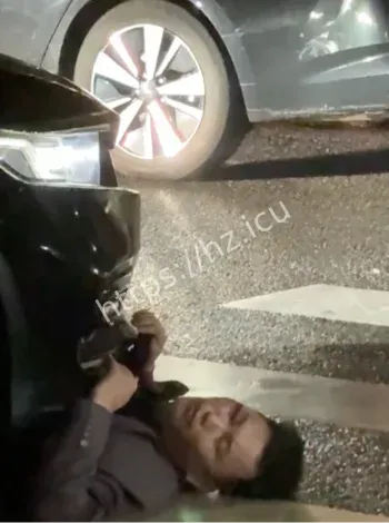 广州花都醉酒男子事故